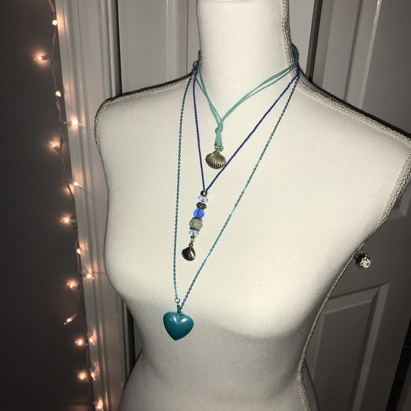 Pretty In Blue 3 Piece Necklace Set - Picture 5 of 5